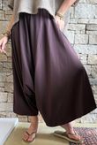 Oscar Asymmetric Hareem Skirt Pant Chocolate